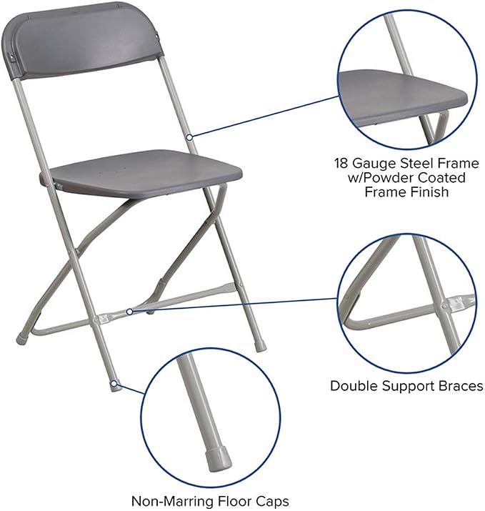 Flash Furniture Hercules Series Plastic Folding Chairs - Image 7