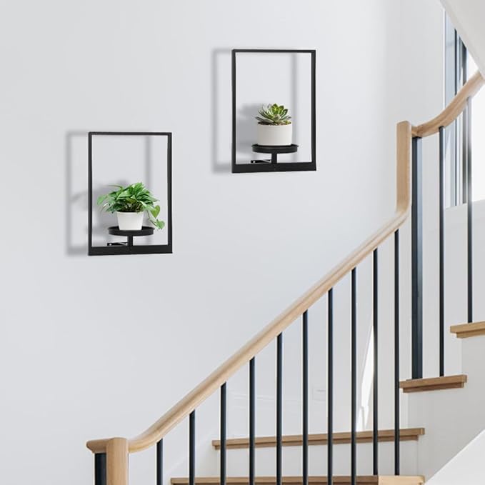 Wall Plant Holder Window Plant Shelves Set of 2, Wall Planters - Image 8