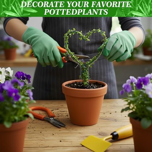 Ouligay 2PCS Pothos Plant Climber Support Indoor Plant Trellis Heart-Shaped Trellis for Climbing Plants for Potted Plants Black Durable Metal Iron Support for Vines and Flowers