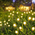 6 Pack Solar Garden Lights Outdoor Waterproof Firefly Lights Warm White | 2 Lighting Mode, Auto On/Off, Sway with Wind, Waterproof Solar lights Outdoor for Garden Yard Pathway Landscape Decorations