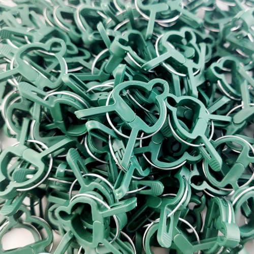 GXXMEI 80PCS Plant Clips 2 Sizes Adjusting Reusable Garden Plant Supports Clips for Supporting Stems of Flower Vine Vegetables Tomatoes Climbing