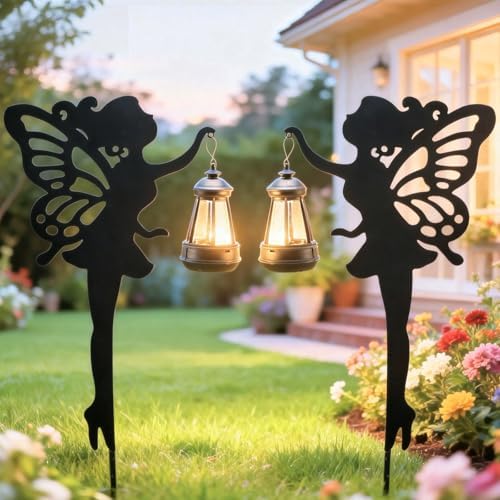 Solar Black Fairy Lights Outdoor Decorative 2 Pack Solar Lights
