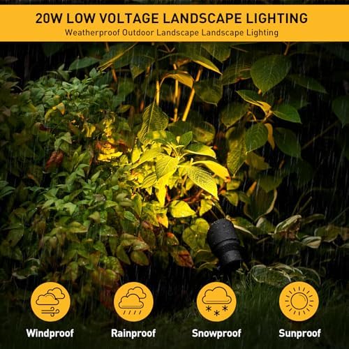 Malibu 20W Landscape Lighting Outdoor Landscape Spotlights Low Voltage