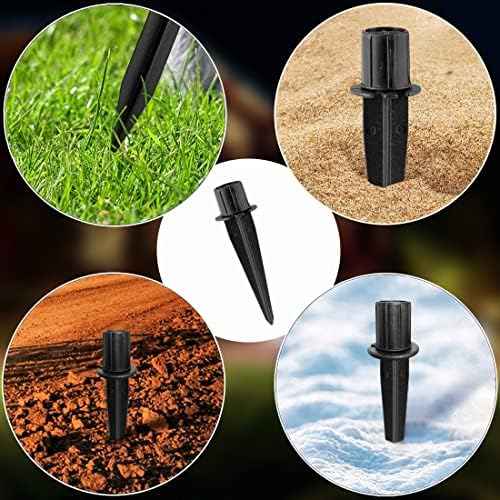 Metal Replacement Stakes for Solar Lights 3/4 inch (0.78" Actual), 8 Pack | Optimized Ground Anchoring Ensures Stability. Weather-Resistant Finish Prevents Corrosion. Perfect for Pathway & Landscape.