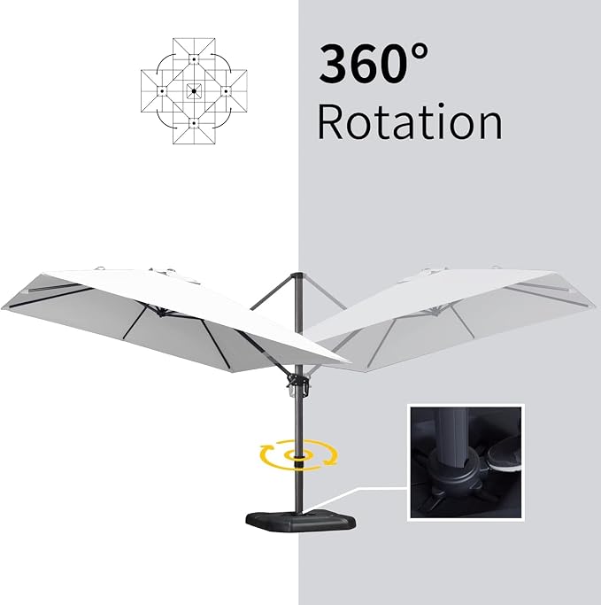 PURPLE LEAF 9' X 11.5' Patio Umbrella - Image 7
