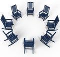 Oversized Rocking Chair Set of 8, Outdoor Rocking Chair by THOEOE