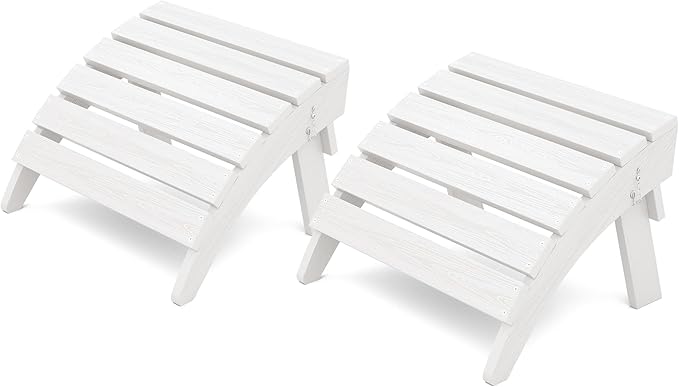 KINGYES Folding Adirondack Ottomans Set of 2 by KINGYES