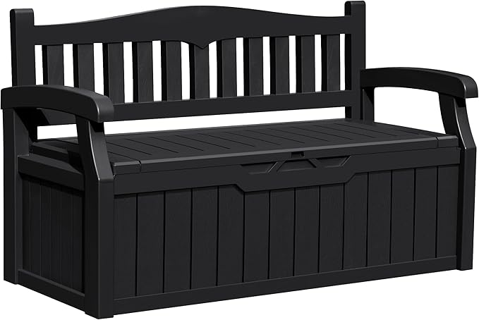 Greesum 80 Gallon Outdoor Storage Bench, Weather-Resistant Deck Box, Patio by BuynowfromGreesum
