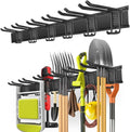 PIYILO adjustable wall-mounted garden tool storage rack