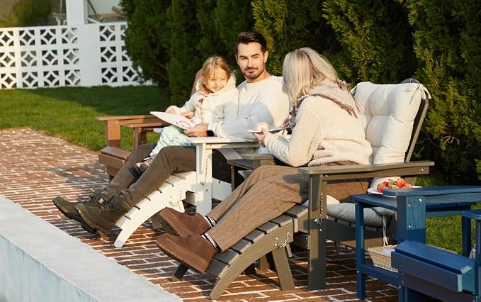 KINGYES Folding Adirondack Ottoman - Image 8