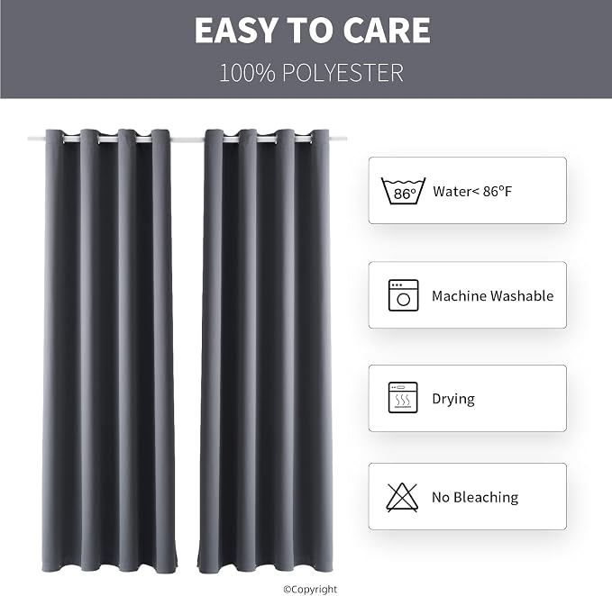 Outdoor Indoor Curtains W52 x L63 - Image 6
