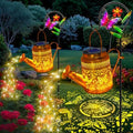 2 Pack Big Solar Butterfly Watering Can Lights, Gift For Mom Grandma
