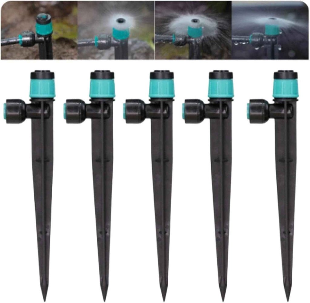 10Pcs 360 Degree Rotating Watering Irrigation Sprinkler Sprayer Connector Farm Greenhouse Garden Sprinkler Nozzle Gardening Irrigation