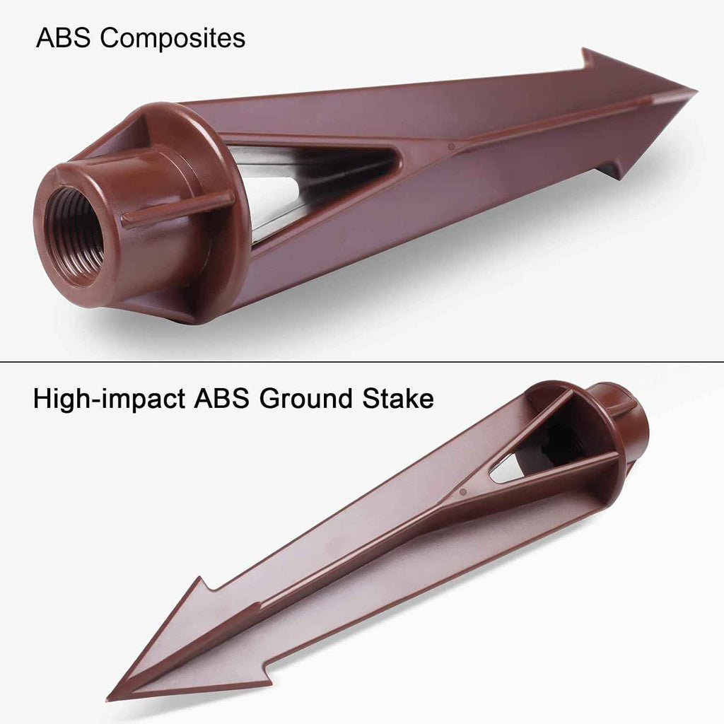 Ground Stake Spike for Outdoor Landscape Spot Path Solar Flood Light Replacement Light Stake Spike Part Holder, 1/2"-14 NPSM Thread Compatible with Kichler Landscape Lighting
