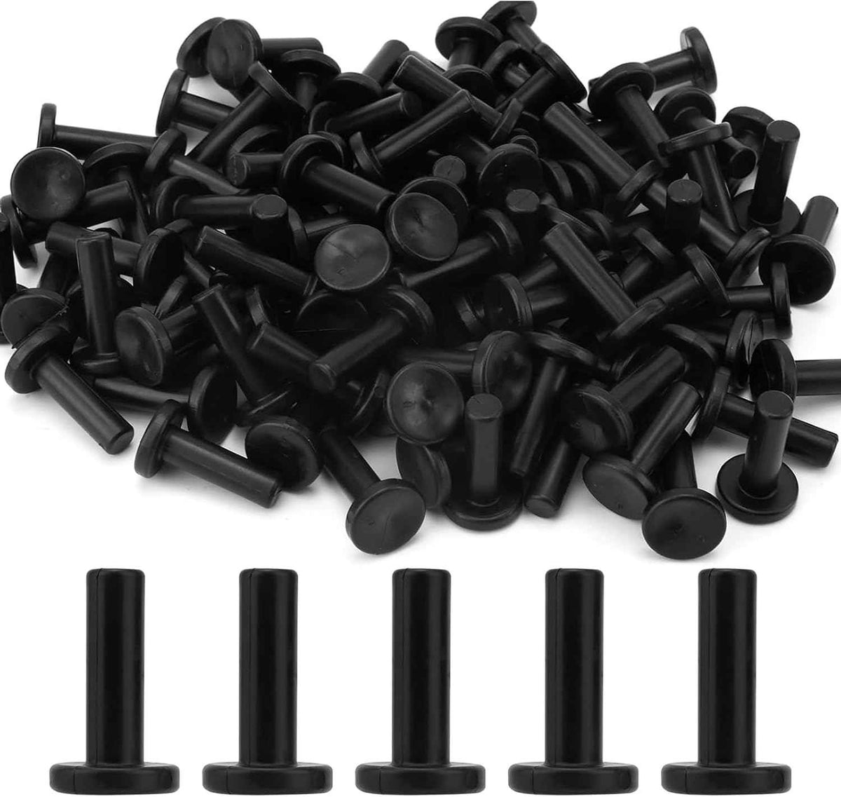 100pcs Garden Watering Sprinkler Nozzles Heavy Type Rubber Irrigation Connector Fittings with Quickly Connects Flexible Garden Watering Accessories