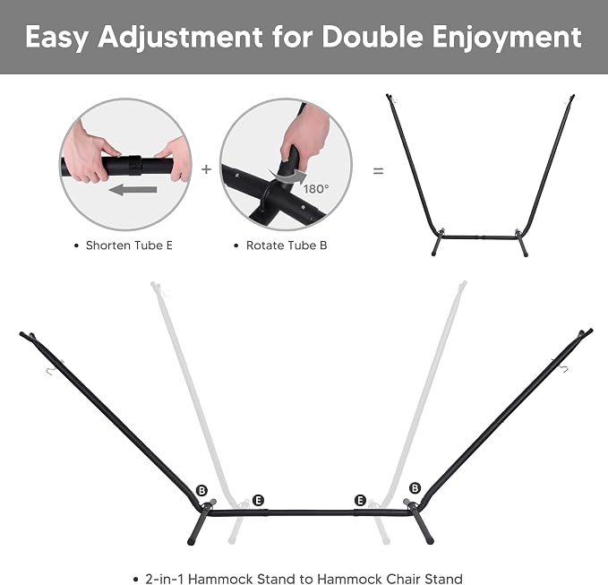 SUNCREAT 2-in-1 Convertible Extra Large Hammocks - Image 4