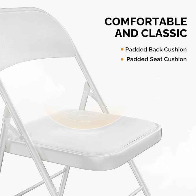 VINGLI 4 Pack Folding Chairs