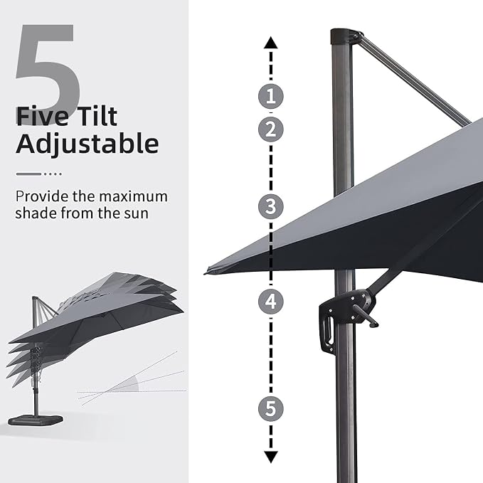 PURPLE LEAF 10' X 13' Patio Umbrella - Image 5