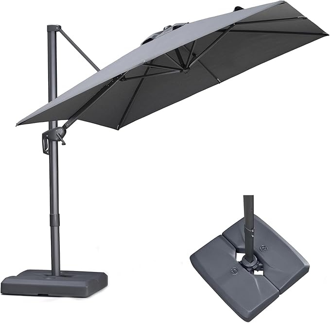 PURPLE LEAF 9 FT Cantilever Patio Umbrella by Unknown