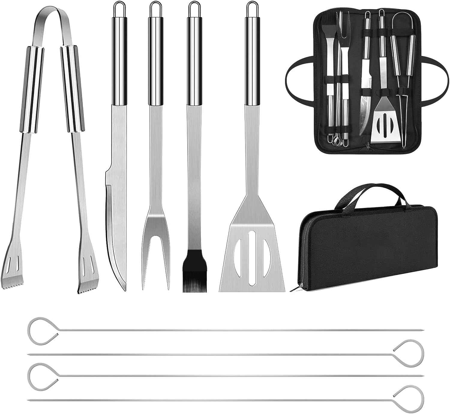 BBQ Utensil Set Stainless Steel Professional Barbecue Accessories | Grill Tool, With Bag, Easy to Carry