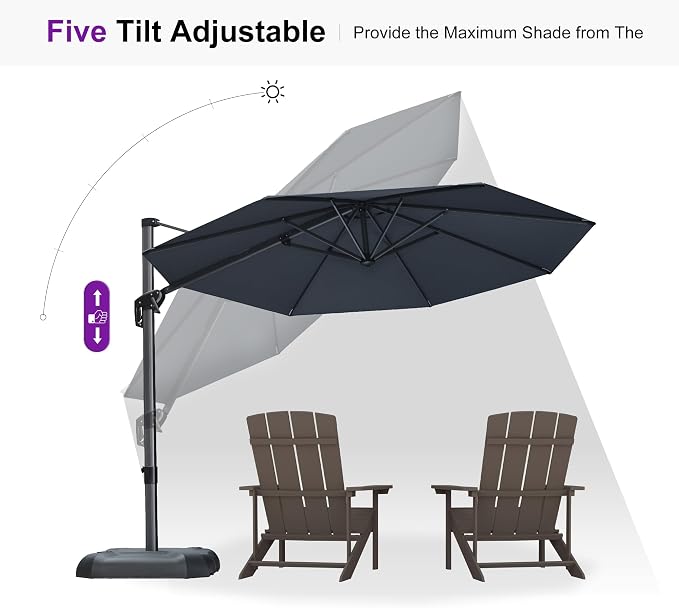PURPLE LEAF 10 Feet Patio Umbrella - Image 7