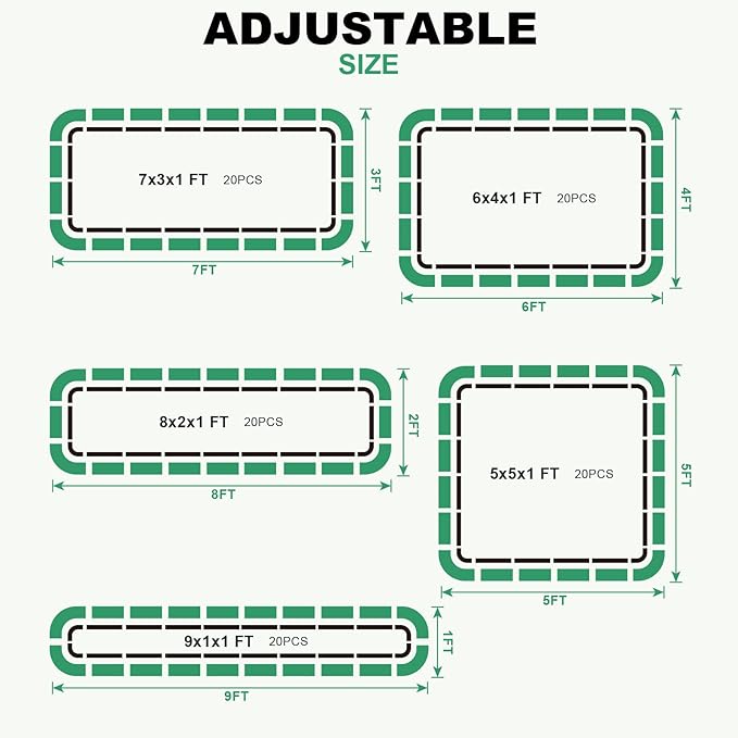 1MORE Raised Garden Bed -8X2X1 Galvanized Planter Box - Image 3
