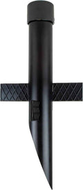 17" Outdoor Landscape Lighting Mounting Post – Heavy Duty ABS Ground Stake with Stabilizing Wings & 1/2" NPT Threaded Cap for Flood Lights, Spotlights & Outdoor Fixtures, MPOST17