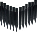 12Pcs Solar Lights Spikes, 8.25 Inch Torch Stake | Plastic Lights Replacement Stakes, For Garden Lights Landscape Yard Pathway Patio Lamps Pole, Inside Diameter 0.85 Inches