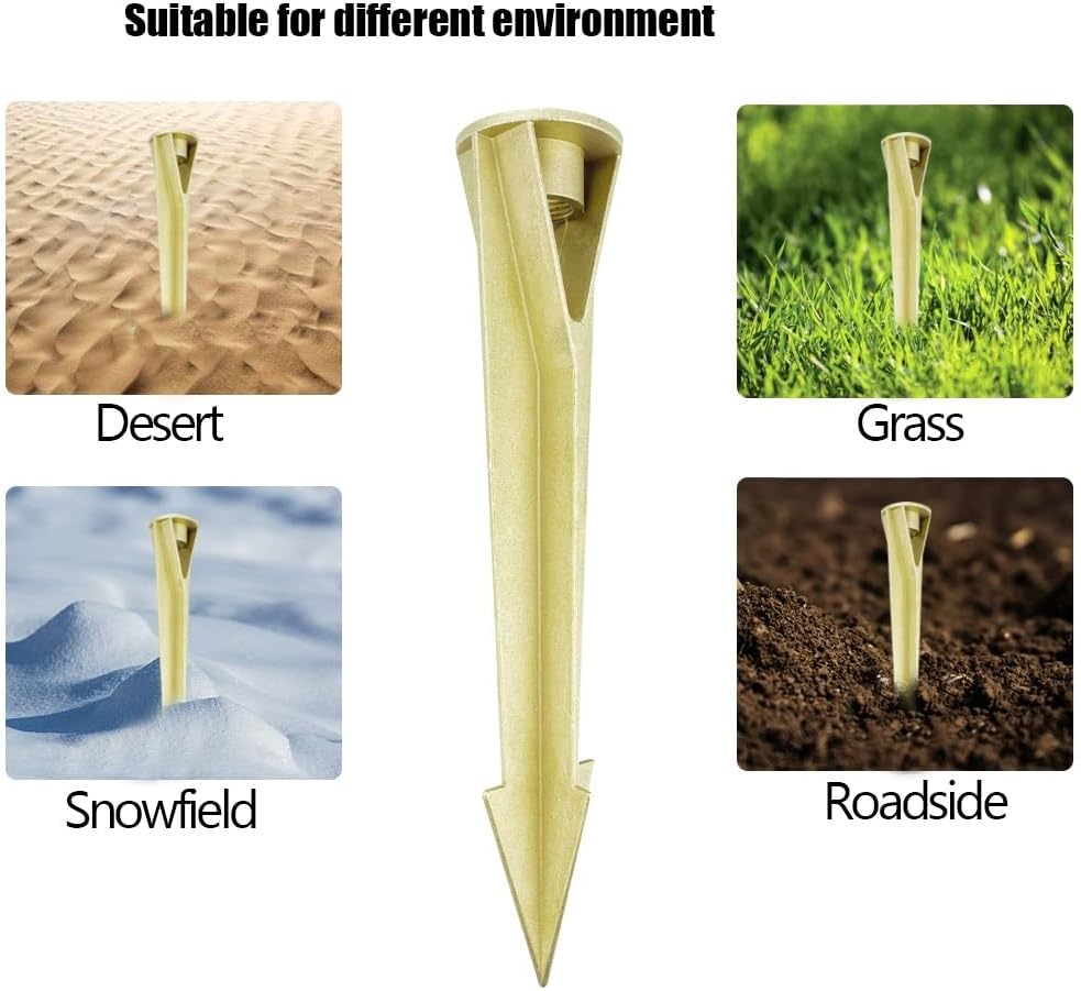 Arrownine Brass Landscape Lighting Anchor Stakes,Ground Light Spikes | 1/2 Inch NPT Female Thread Outdoor Landscape Lighting Fixtures Ground Lighting Spike Replacement Brass Finish
