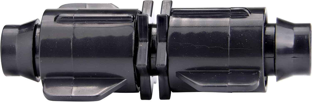 Raindrip S5600UB, Smart Loc Universal Coupling, Drip Irrigation Fitting for 1/2-Inch, 5/8-Inch, & 0.710-Inch Supply Tubing and Dripline, Black
