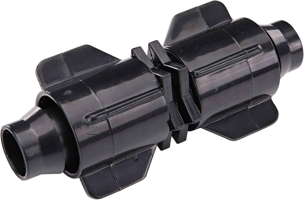 Raindrip S5600UB, Smart Loc Universal Coupling, Drip Irrigation Fitting for 1/2-Inch, 5/8-Inch, & 0.710-Inch Supply Tubing and Dripline, Black