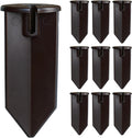 10 Pack 8'' Landscape Light Stakes, 1/2" NPT Thread ABS Light Spikes, Outdoor Ground Stakes with Side Wire Way, Garden Yard Replacement Stake for Landscape Lighting/Pathway Lights/Spotlights