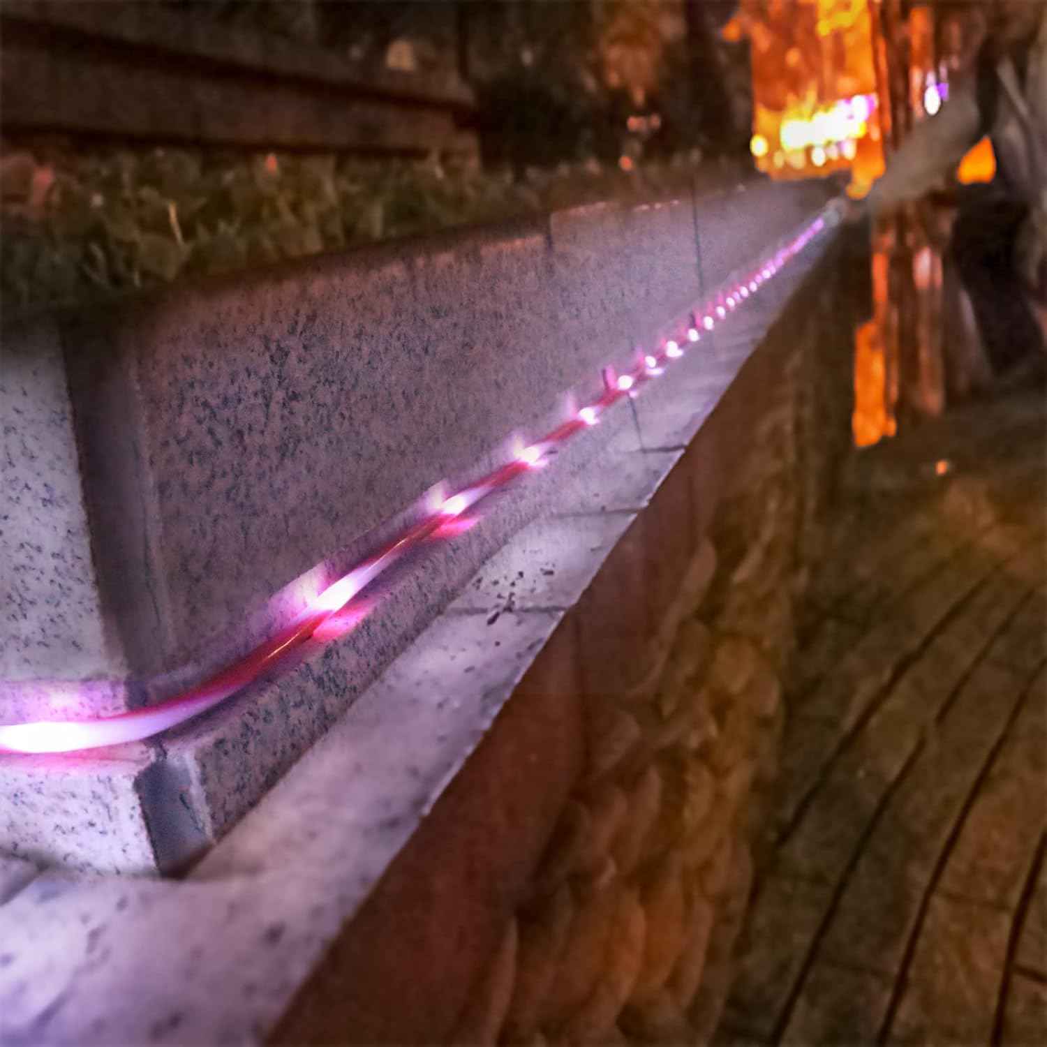Honche Solar Rope Light 33FT 100L Outdoor Candy Cane Rope Lights Weatherproof for Terrace Tree Fence Patio Garden Yard Home Wedding Birthday Vacation Holiday Christmas Decor(Candy)