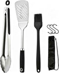 3-Piece Stainless Steel Grill Accessories, Heavy Duty Grill Tools Set, Dishwasher Safe