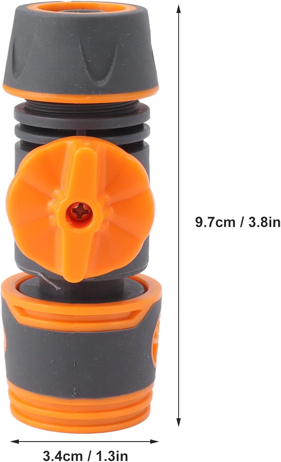 AYNEFY Quick Connector Nozzles Sprinklers Drippers with Rubber Seal for Garden Hose Fittings Easy Installation Durable Plastic Water Pipe Adapters Quick Connector Valve Covered