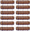 1/2" Coupling Drip Irrigation Fittings (12 Pack) - Barbed Drip Line Coupler Connectors compatible with Rain Bird and Most 1/2" Tubing or Sprinkler Systems