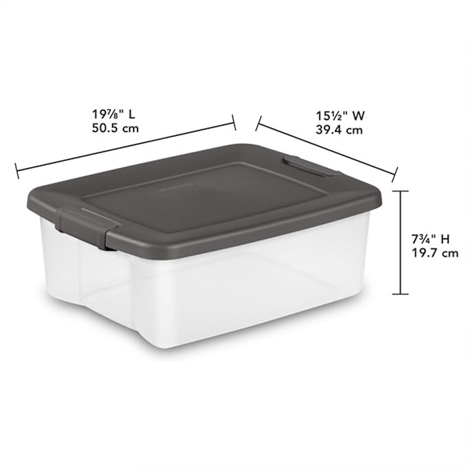Sterilite 12-Pack ShelfTote, 25 Quart, and Office - Image 3