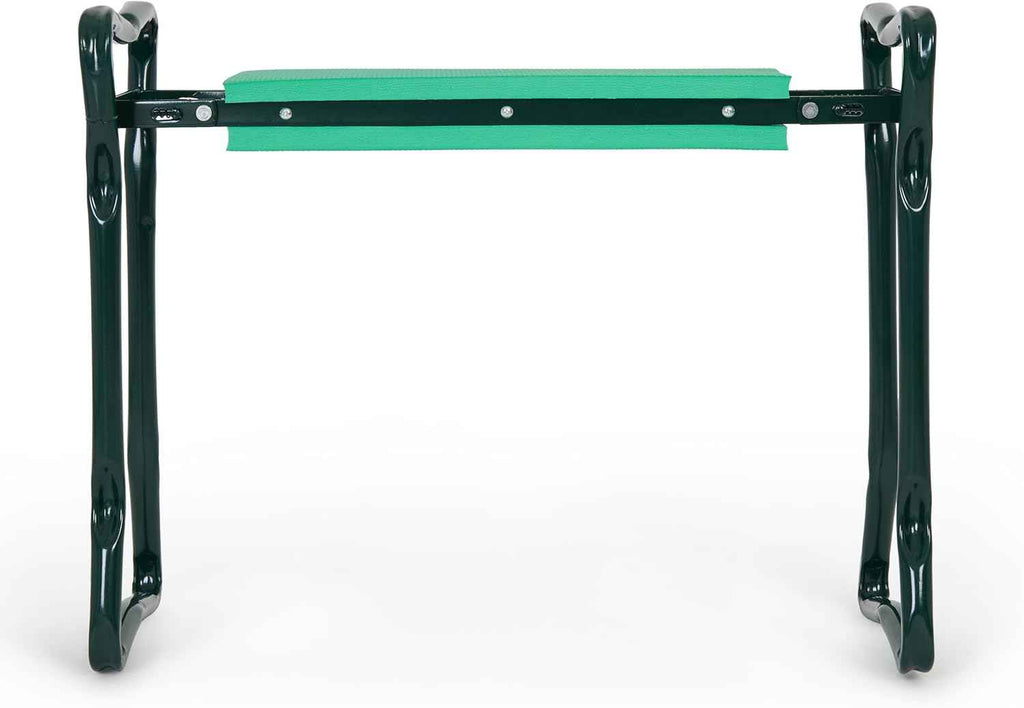 Backyard Expressions Garden Kneeler & Seat – 2-in-1 Garden Stool and Kneeler, Foldable Gardening Bench with Cushioned Pad for Weeding, Planting & Yard Work