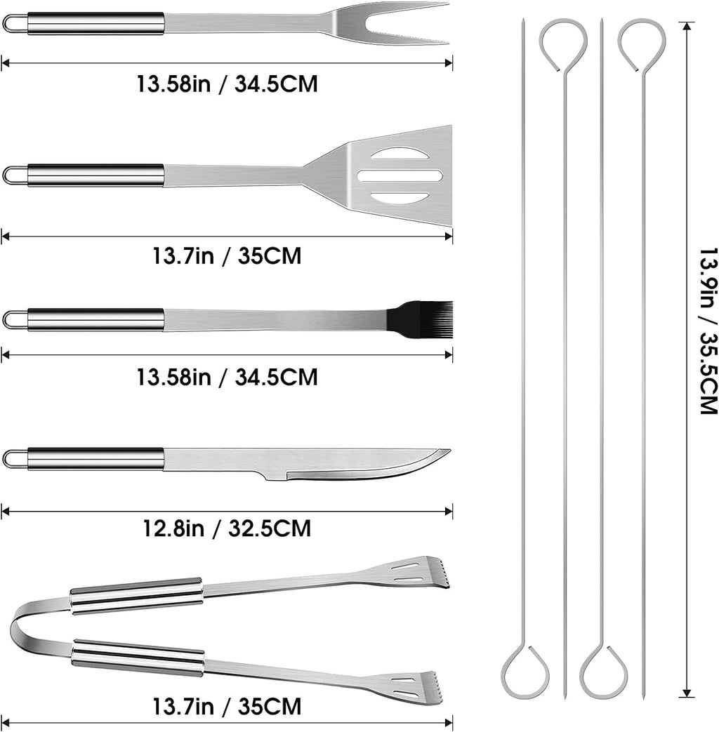 BBQ Utensil Set Stainless Steel Professional Barbecue Accessories | Grill Tool, With Bag, Easy to Carry