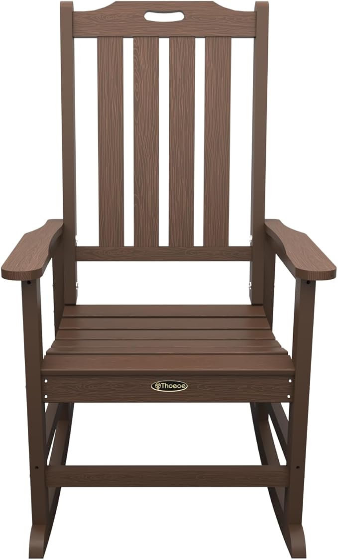 Oversized Rocking Chair Set of 2, Outdoor Rocking Chair - Image 4