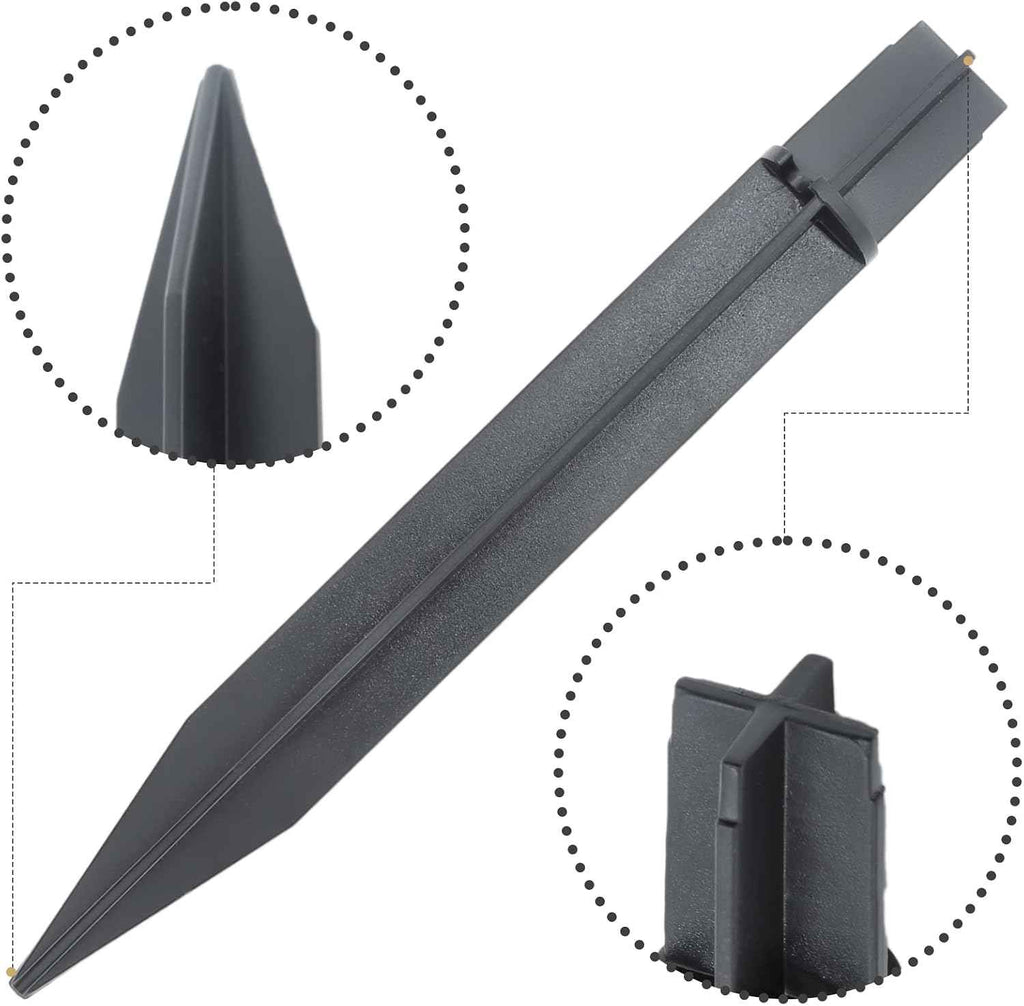 8PCS Torch Stake 8.26 Inch Pathway Light Stake Plastic Path Light Replacement ABS Plastic Stake Solar Stake for Garden, Pathway Lamps(Head Mounting Dia 0.82 Inch) | Plastic Path Light Replacement, ABS Plastic, Solar Stake, For Garden & Pathway Lamps, H...