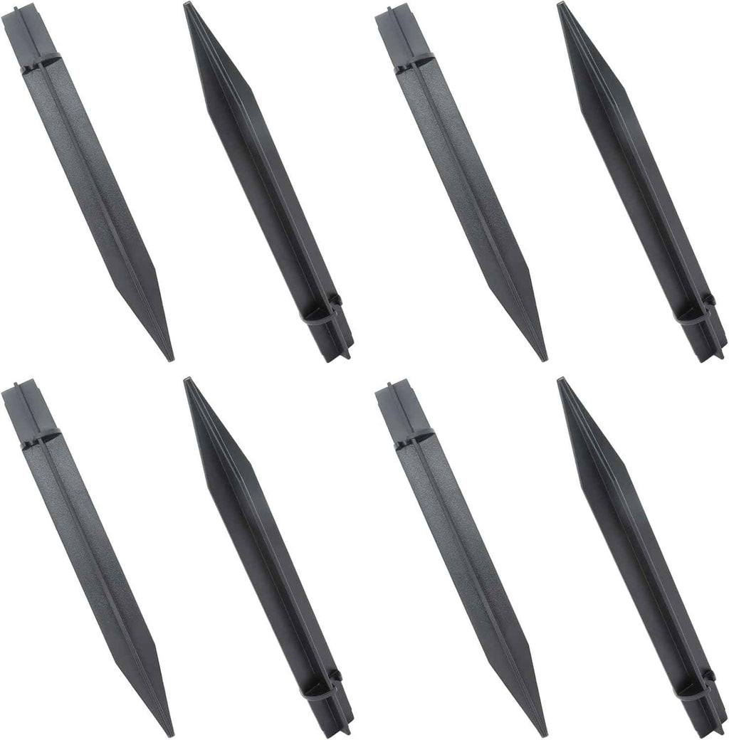 8PCS Torch Stake 8.26 Inch Pathway Light Stake Plastic Path Light Replacement ABS Plastic Stake Solar Stake for Garden, Pathway Lamps(Head Mounting Dia 0.82 Inch) | Plastic Path Light Replacement, ABS Plastic, Solar Stake, For Garden & Pathway Lamps, H...