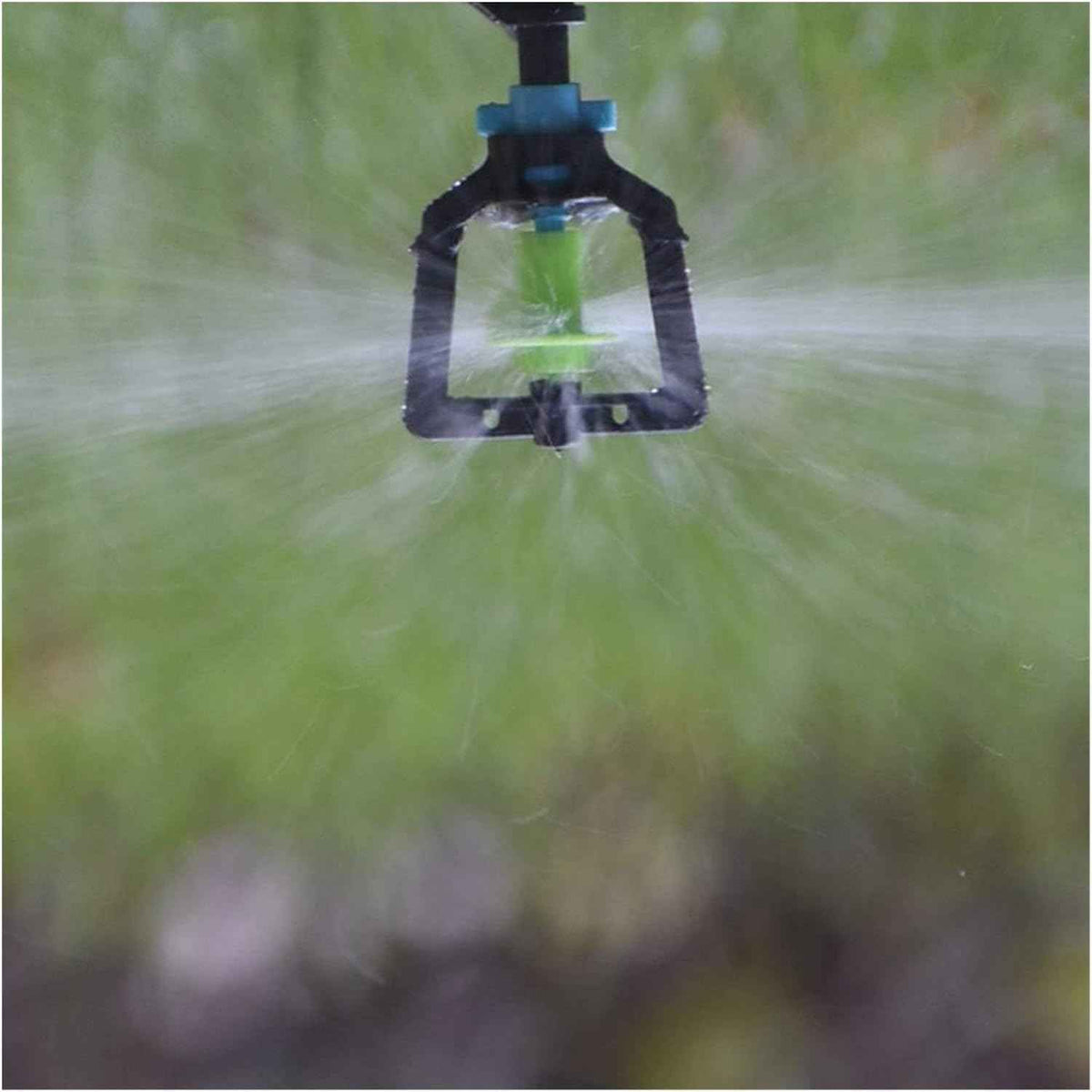 Hose Fittings Greenhouse Hanging Rotary Refraction Sprinkler Head with Threaded Barb Joint Garden Watering 360 Degree Irrigation 10pcs (Color : Barb)