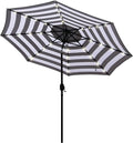 Blissun 9 ft Solar Umbrella 32 LED Lighted Patio Umbrella Table Market Umbrella by Blissun