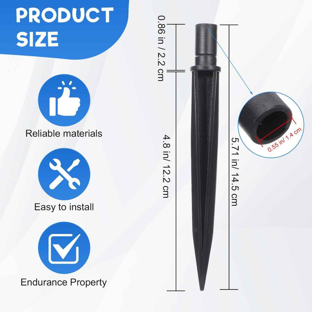 Angoily 25pcs Solar Light Stakes, 5.5X0.55inch Ground Spikes Light Replacement Stakes, Halloween for Garden Lighting Landscape Yard Pathway Lamps Pole, Outdoor Lighting Accessories