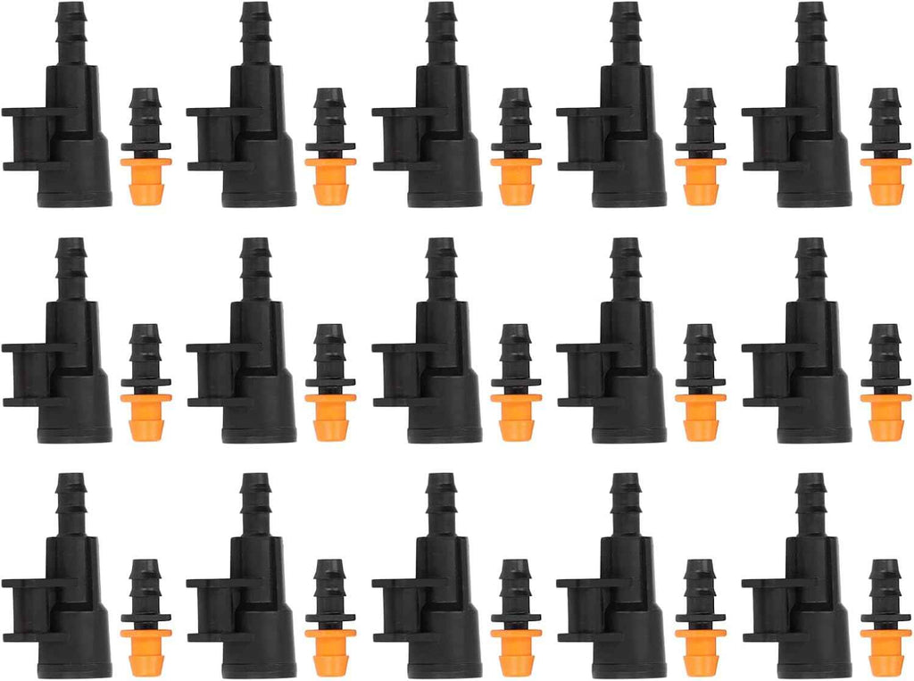 Haofy Rotating Sprinkler Adapter Bracket, 15 Sets for Garden Irrigation Accessories with Hose Connector, Flexible Use, Wide Application