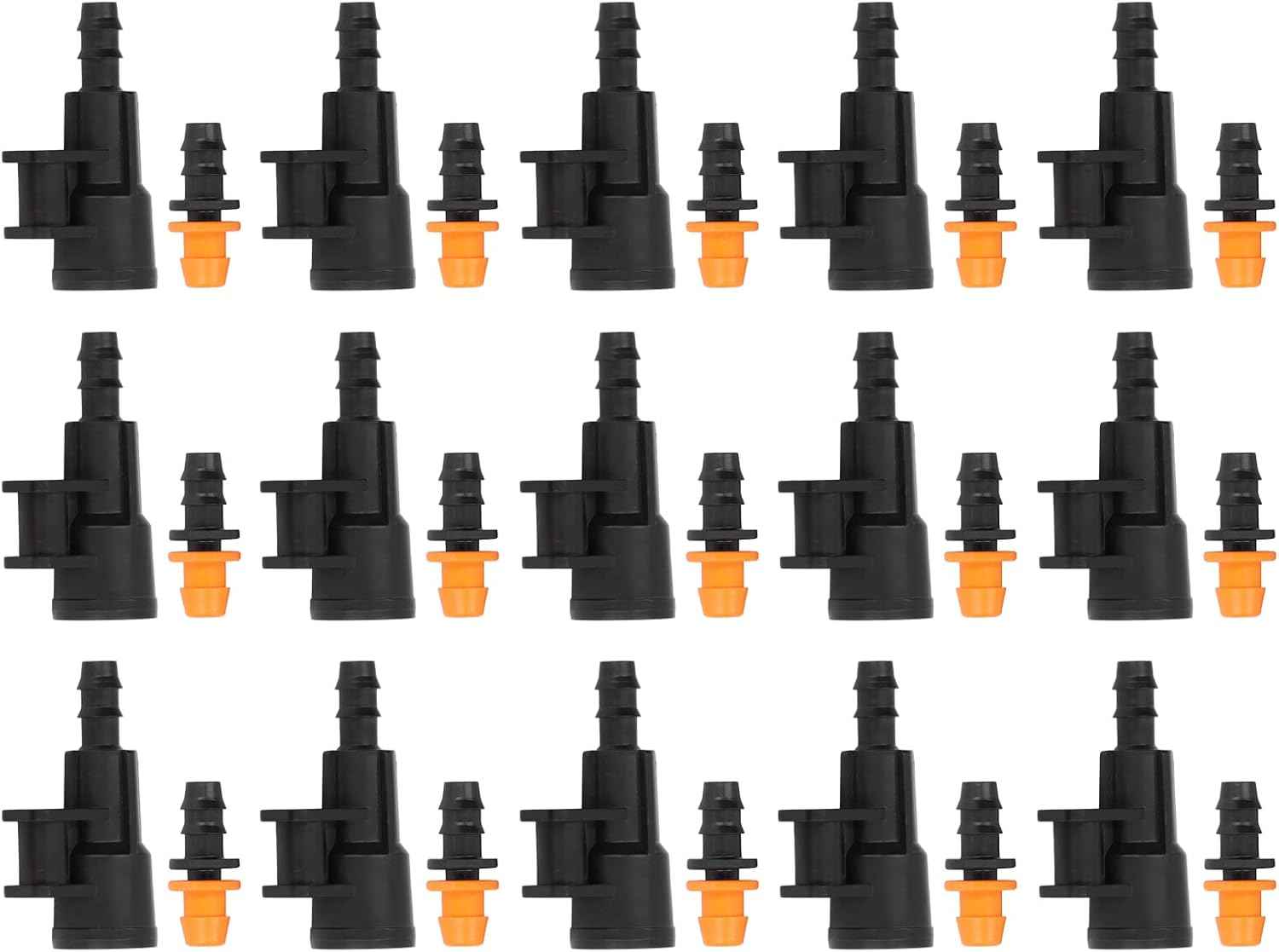 Haofy Rotating Sprinkler Adapter Bracket, 15 Sets for Garden Irrigation Accessories with Hose Connector, Flexible Use, Wide Application