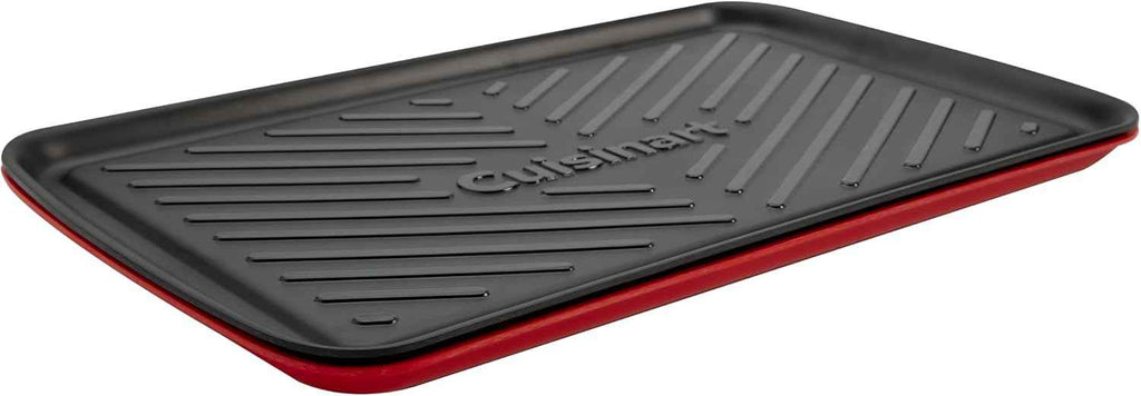Cuisinart Grilling Prep and Serving Tray, Dishwasher-Safe, 2-Pc Nesting Set | 17-in x 10.5-in food tray set for prepping and serving, shatter-resistant melamine design fits 6 burgers, CPK-200