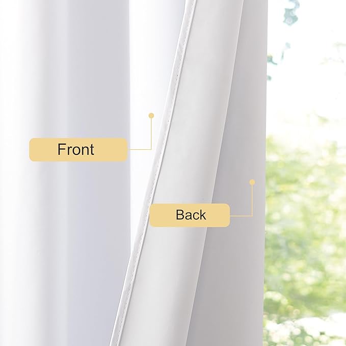 NICETOWN 100% Blackout Curtains 84 inches Long - Image 5