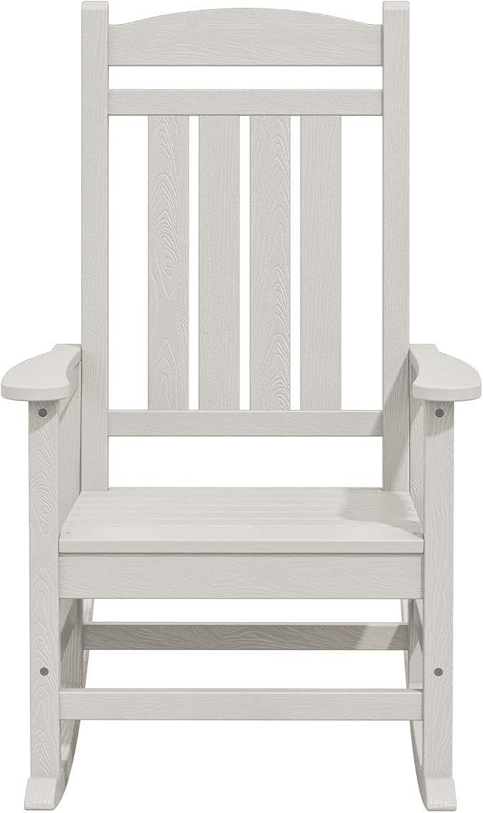 KINGYES HDPE Rocking Chairs Outdoor, Patio Rocking Chairs - Image 9